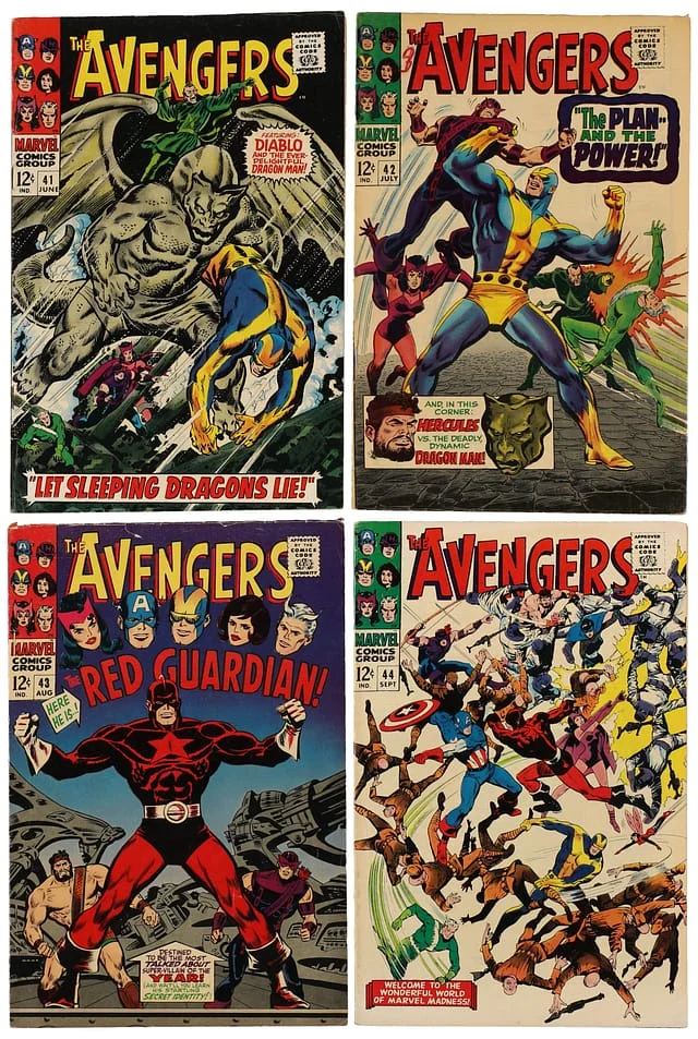 1967 Marvel) 4 Books - Raw Appearance of the Red Guardian (Alexi Shostakov) #1st card image