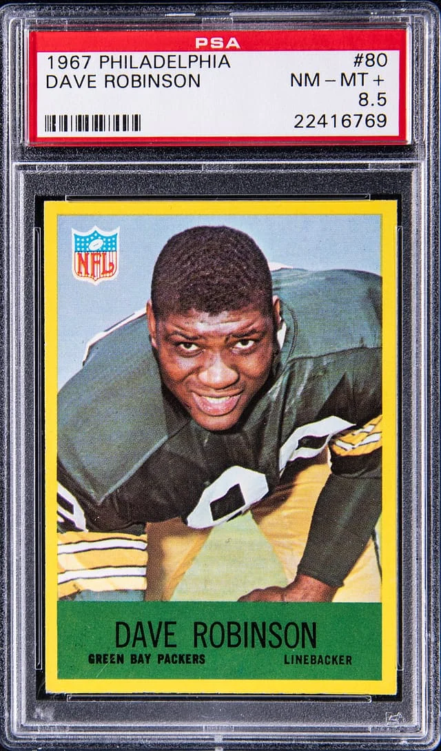 1967 Philadelphia Dave Robinson #80 card image