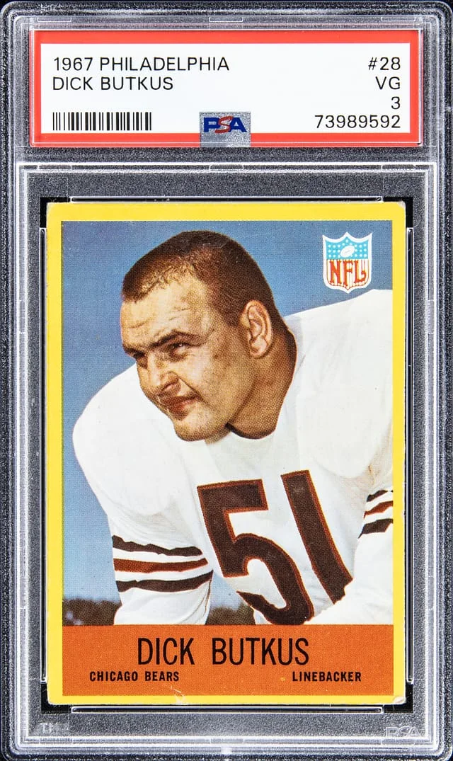 1967 Philadelphia Dick Butkus #28 card image