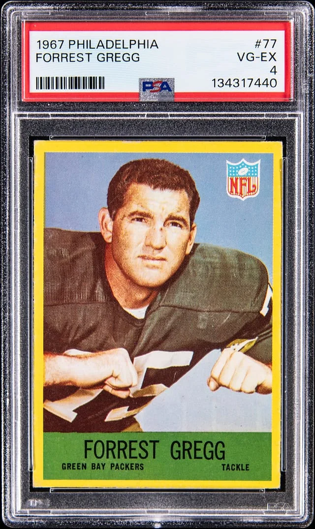 1967 Philadelphia Forrest Gregg #77 card image