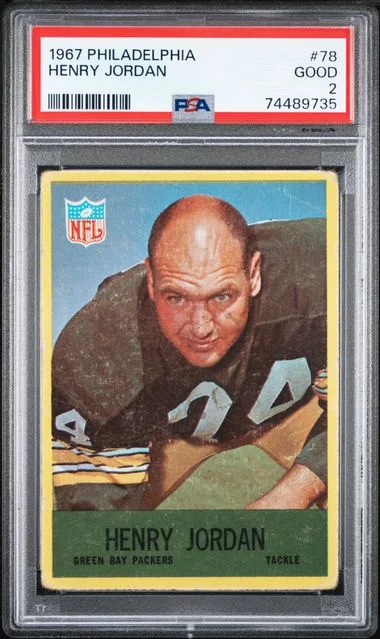 1967 Philadelphia Henry Jordan #78 card image