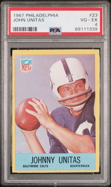 1967 Philadelphia John Unitas #23 card image