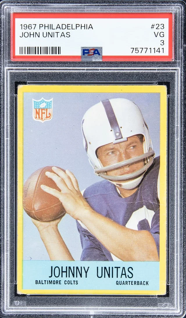 1967 Philadelphia Johnny Unitas #23 card image