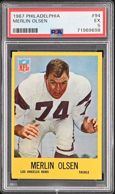 1967 Philadelphia Merlin Olsen #94 card image