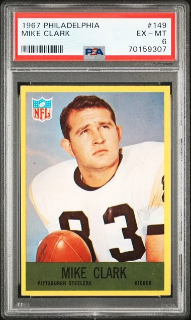 1967 Philadelphia Mike Clark #149 card image