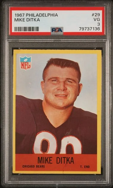 1967 Philadelphia Mike Ditka #29 card image