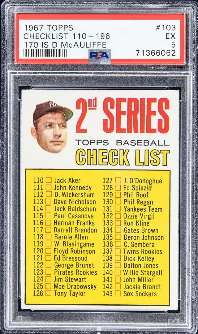 1967 Topps 110-196 #103 card image