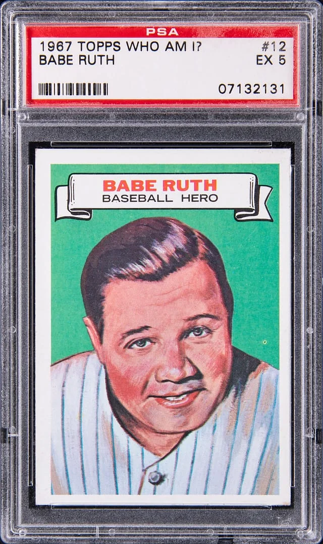 1967 Topps Babe Ruth Who Am I? #12 card image