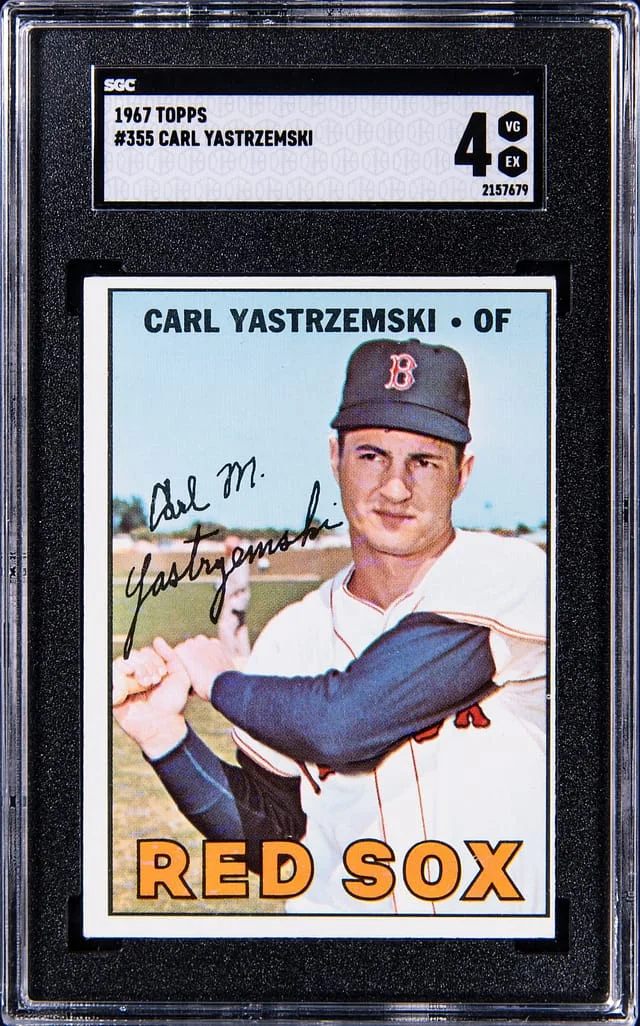 1967 Topps Baseball Carl Yastrzemski #355 card image