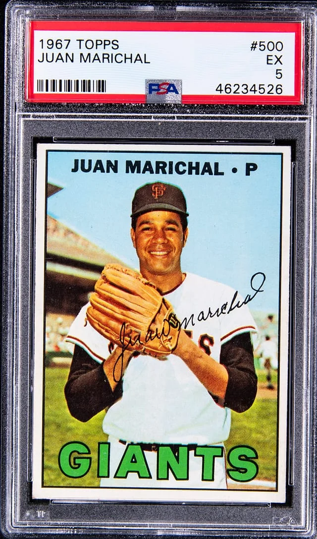 1967 Topps Baseball Juan Marichal #500 card image