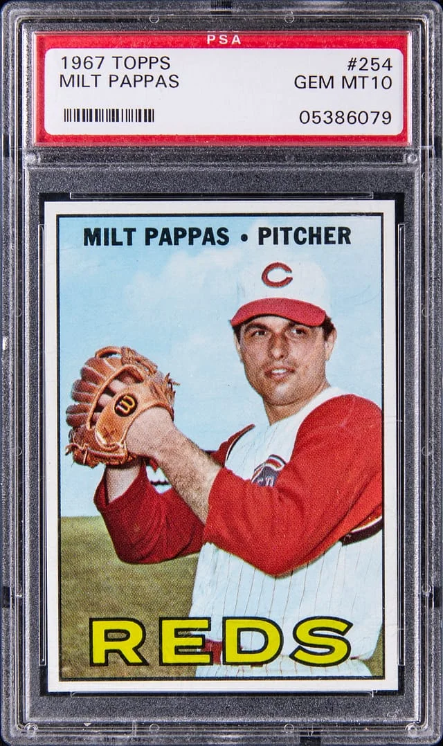 1967 Topps Baseball Milt Pappas #254 card image