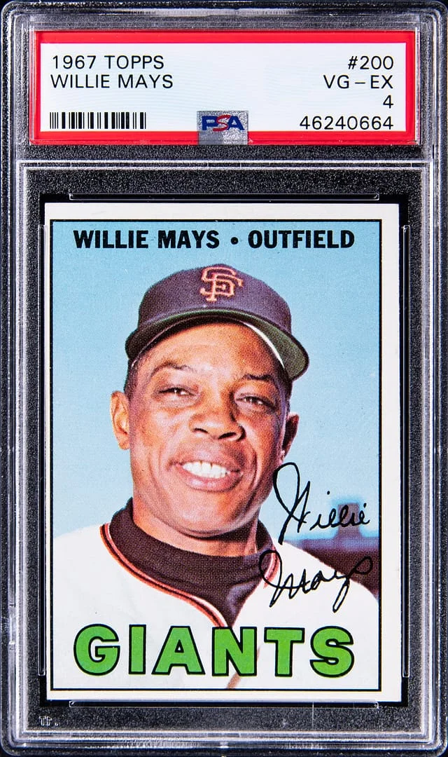 1967 Topps Baseball Willie Mays #200 card image