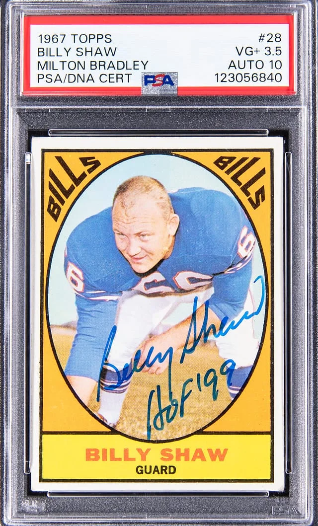 1967 Topps Billy Shaw Milton Bradley #28 card image