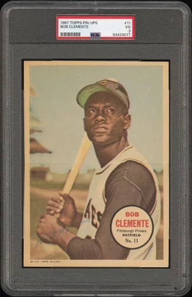 1967 Topps Bob Clemente Pin-Ups #11 card image