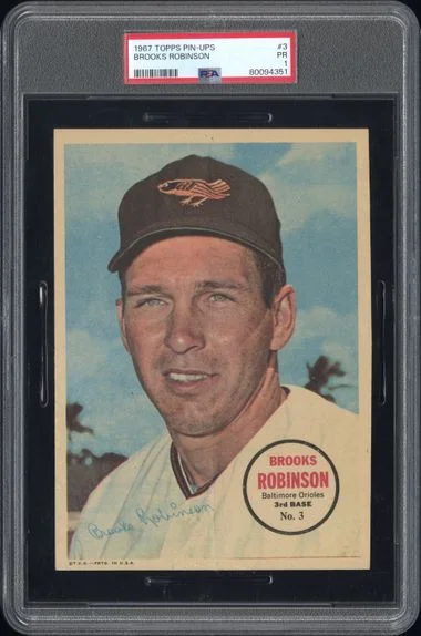 1967 Topps Brooks Robinson Pin-Ups #3 card image
