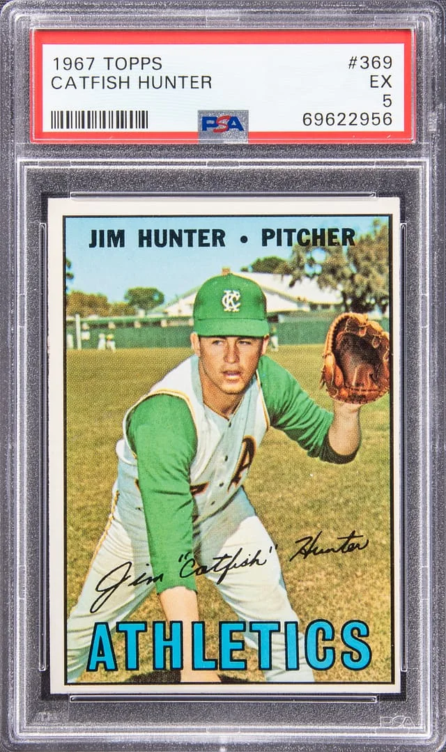 1967 Topps Catfish Hunter #369 card image