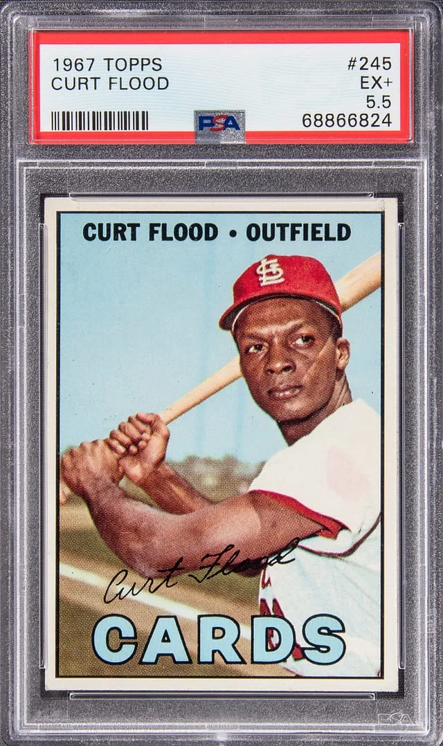 1967 Topps Curt Flood #245 card image