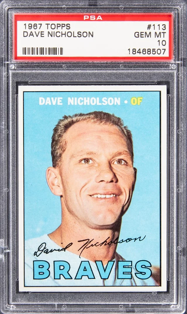 1967 Topps Dave Nicholson #113 card image