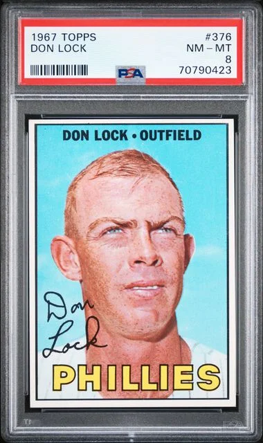 1967 Topps Don Lock #376 card image