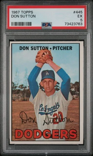 1967 Topps Don Sutton #445 card image
