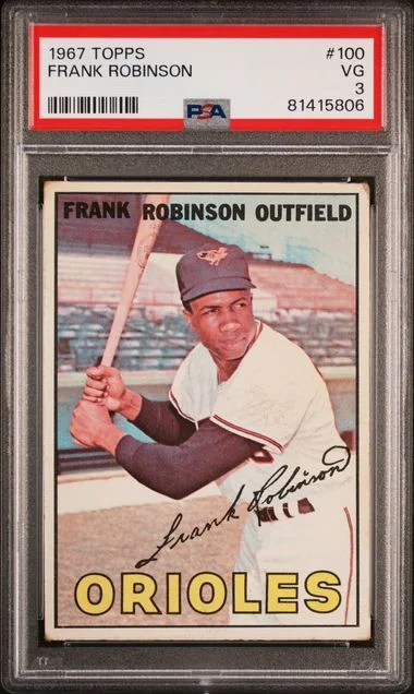 1967 Topps Frank Robinson #100 card image