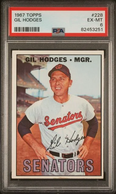 1967 Topps Gil Hodges #228 card image