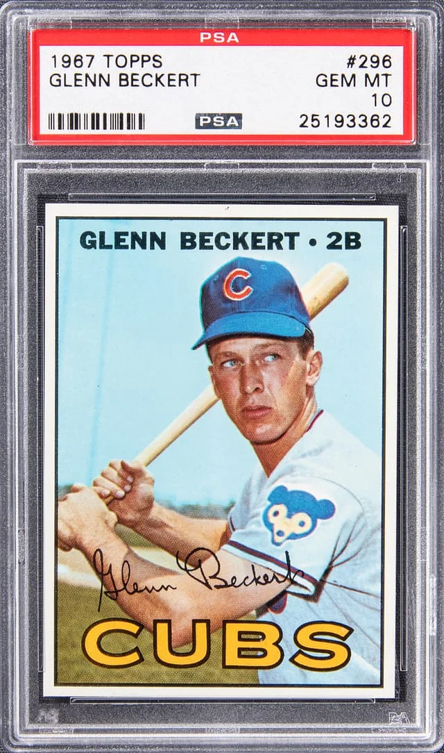 1967 Topps Glenn Beckert #296 card image