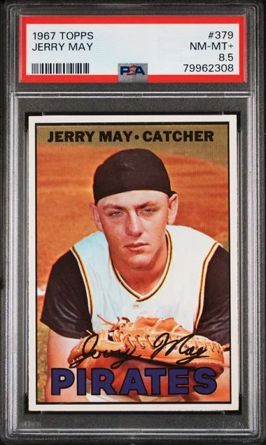 1967 Topps Jerry May #379 card image