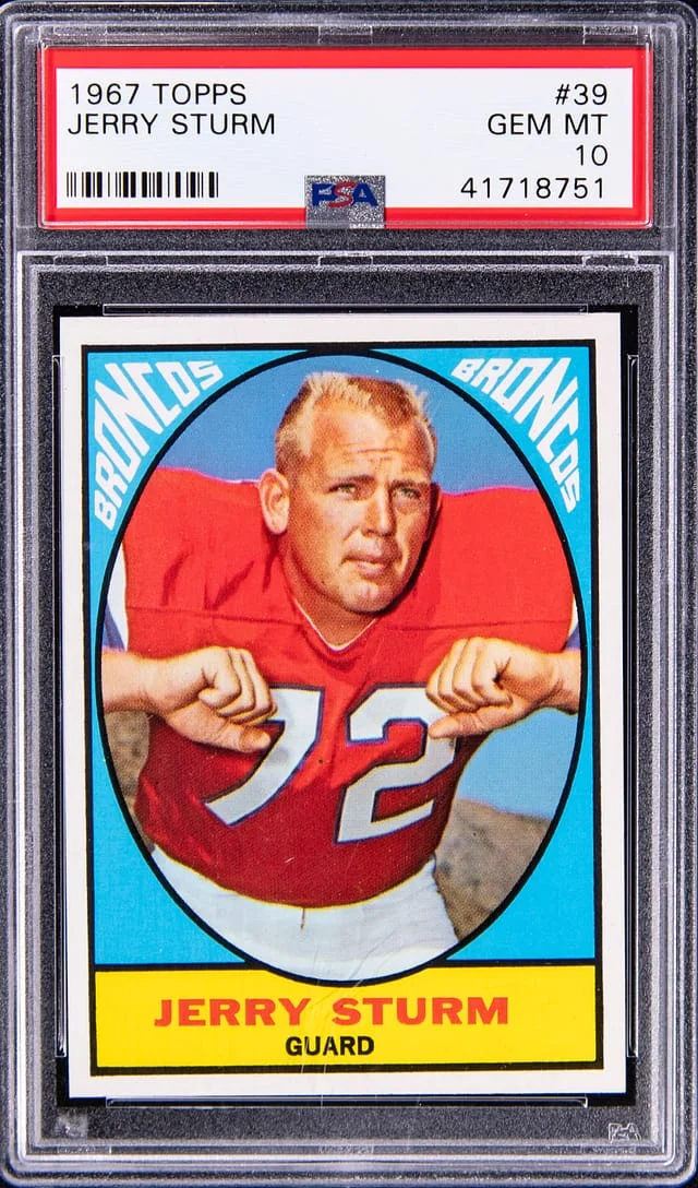 1967 Topps Jerry Sturm #39 card image