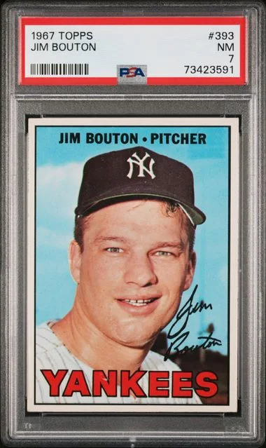 1967 Topps Jim Bouton #393 card image