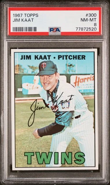 1967 Topps Jim Kaat #300 card image