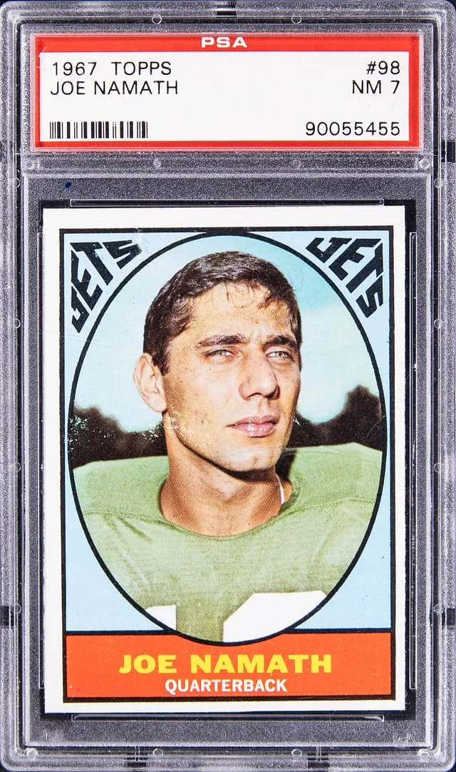 1967 Topps Joe Namath #98 card image