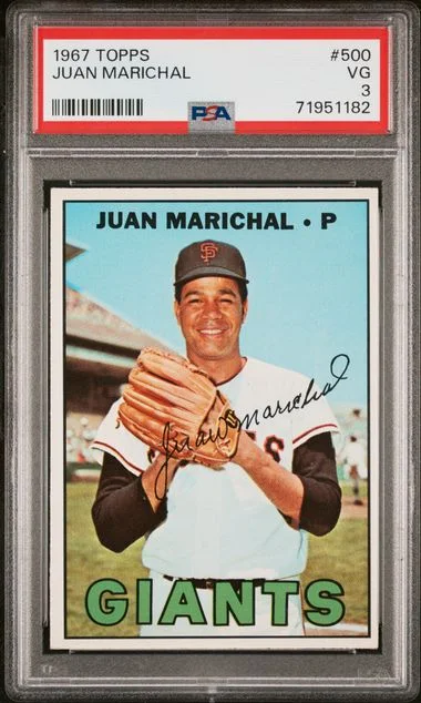 1967 Topps Juan Marichal #500 card image
