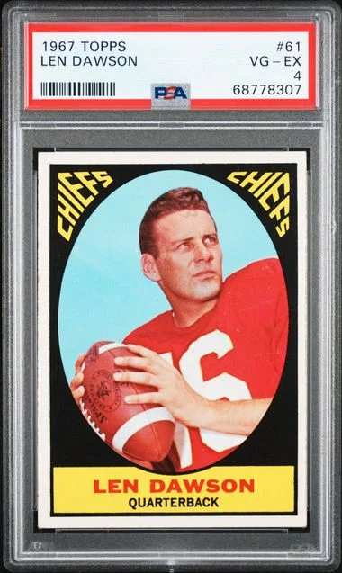 1967 Topps Len Dawson #61 card image