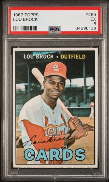 1967 Topps Lou Brock #285 card image