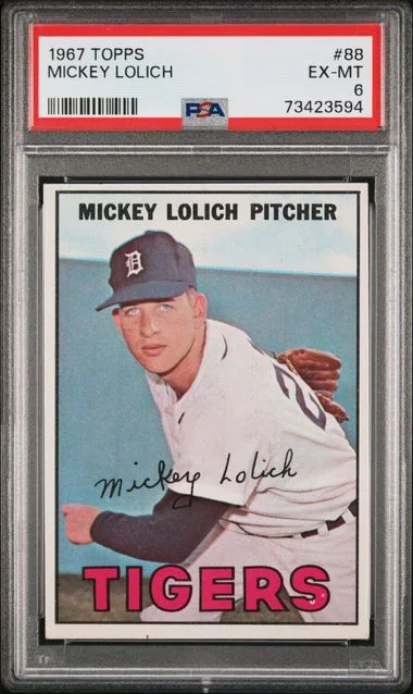 1967 Topps Mickey Lolich #88 card image