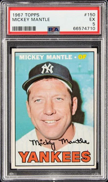 1967 Topps Mickey Mantle #150 card image