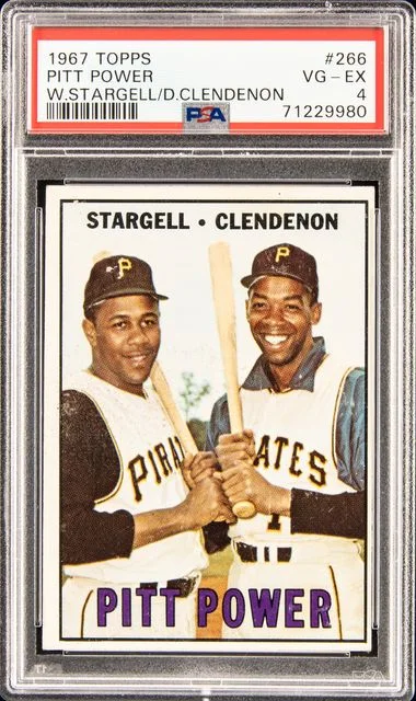 1967 Topps Pitt Power W.Stargell/D.Clendenon #266 card image