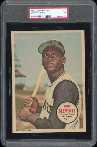1967 Topps Roberto Clemente Pin-Ups #11 card image
