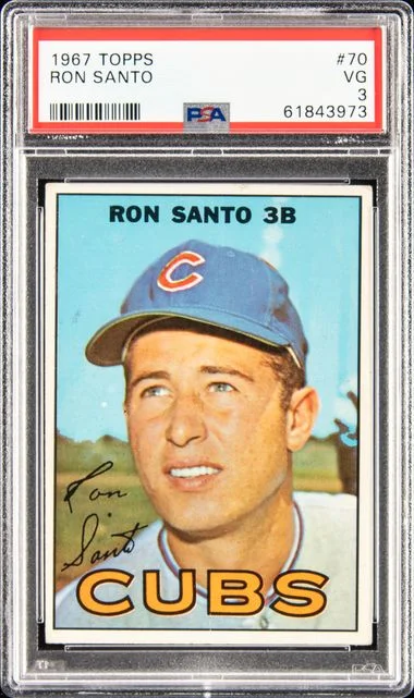 1967 Topps Ron Santo #70 card image