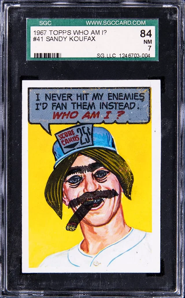 1967 Topps Sandy Koufax Who Am I? #41 card image