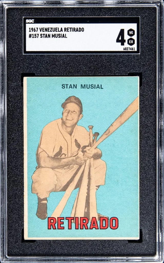 1967 Topps Stan Musial Venezuela Retirado #157 card image
