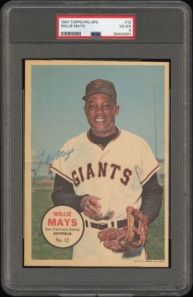1967 Topps Willie Mays Pin-Ups #12 card image