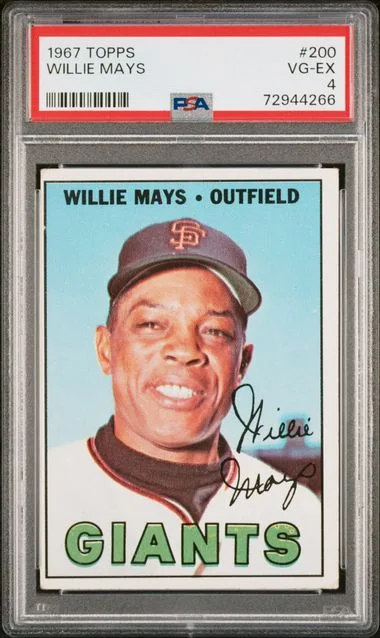 1967 Topps Willie Mays #200 card image
