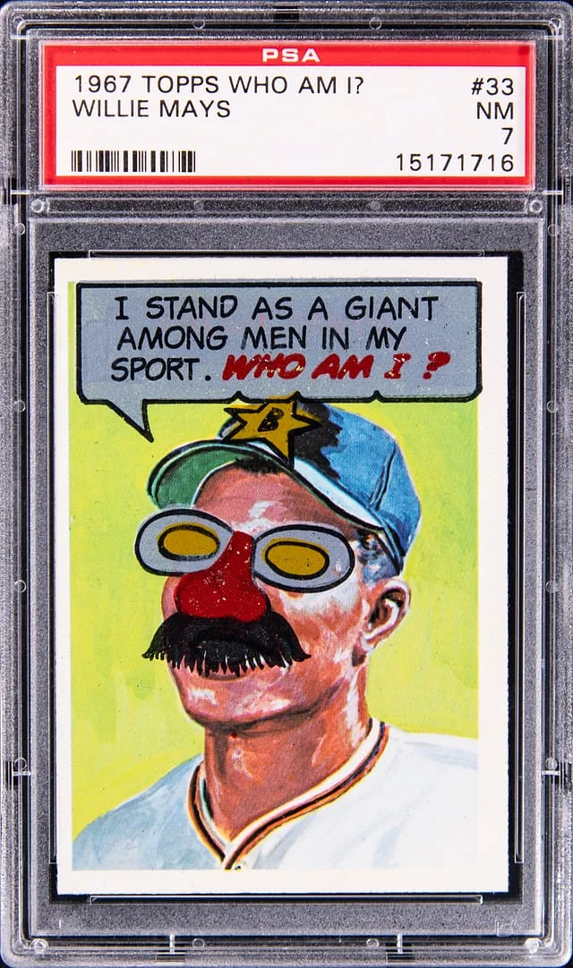 1967 Topps Willie Mays Who Am I? #33 card image