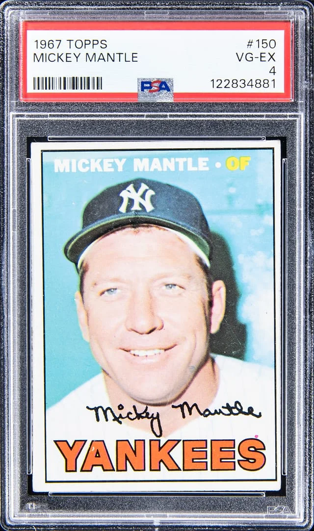 1967 Tppps Mickey Mantle #150 card image