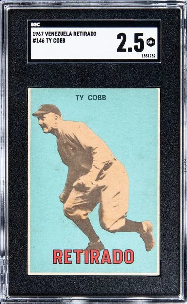 1967 Venezuela Retirado Ty Cobb #146 card image