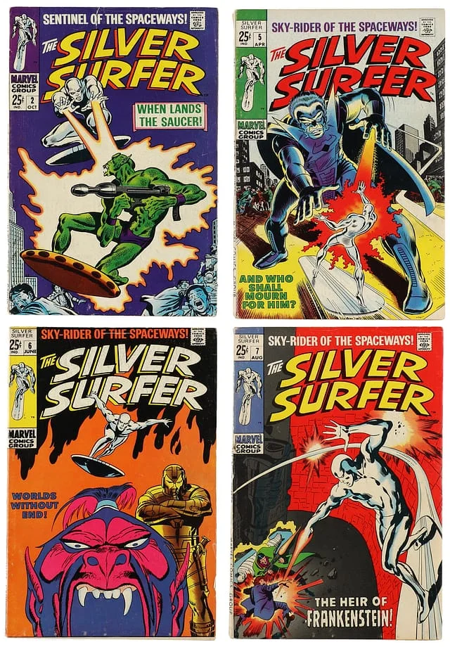 1968-69 Marvel) 4 Books - Raw Appearance of Badoon, Al Harper #1st card image