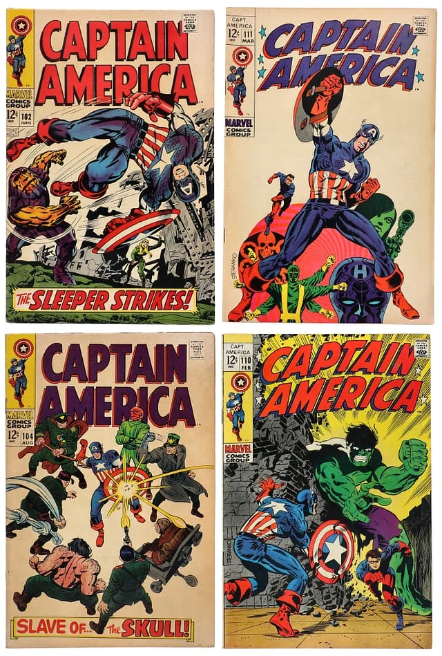 1968-69 Marvel) 4 Books - Raw Appearance of Madame Hydra (later becomes Viper), Jim Steranko Cover Art #1st card image