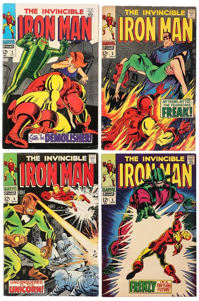 1968 Marvel) 4 Books - Raw - 1st Appearance of Demolisher, Death of Demolisher, Appearance Janice Cord #1st card image